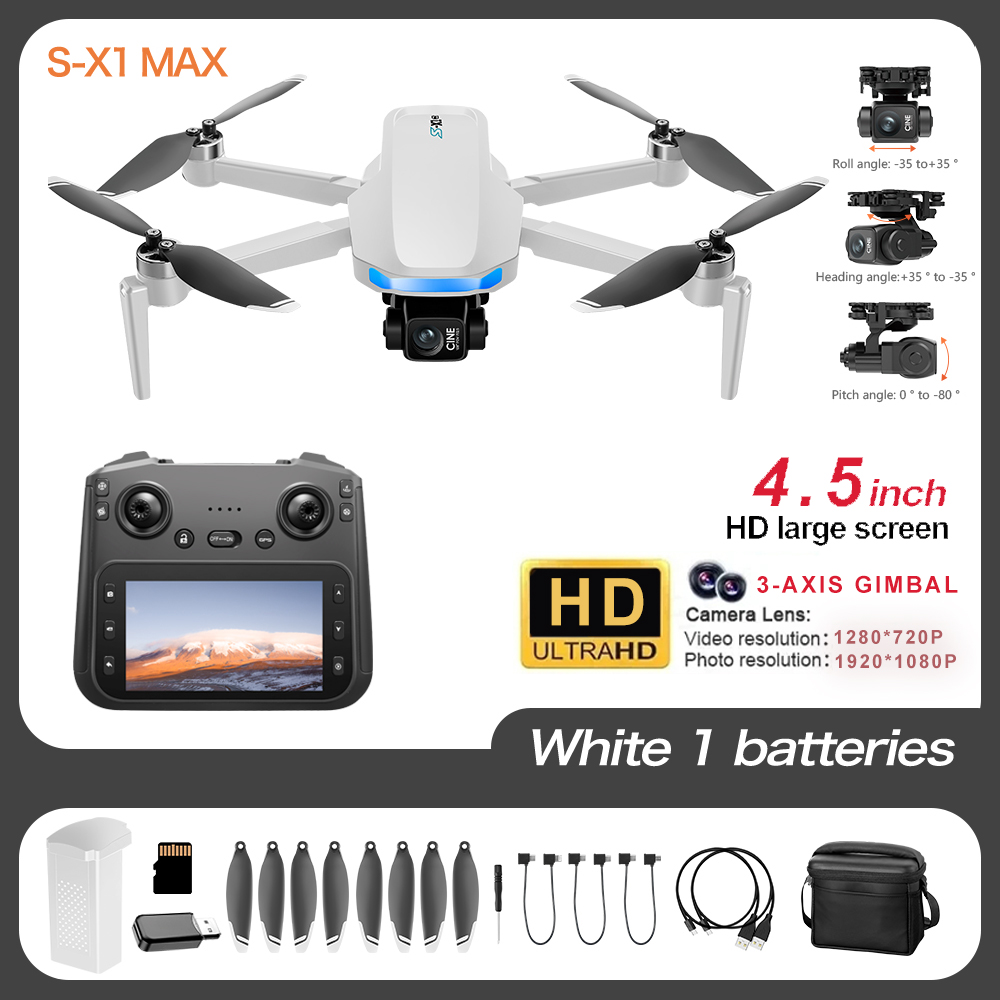 S-X1 Pro 4K GPS Drone with 3-A - Jjrc Drone X12 review and price