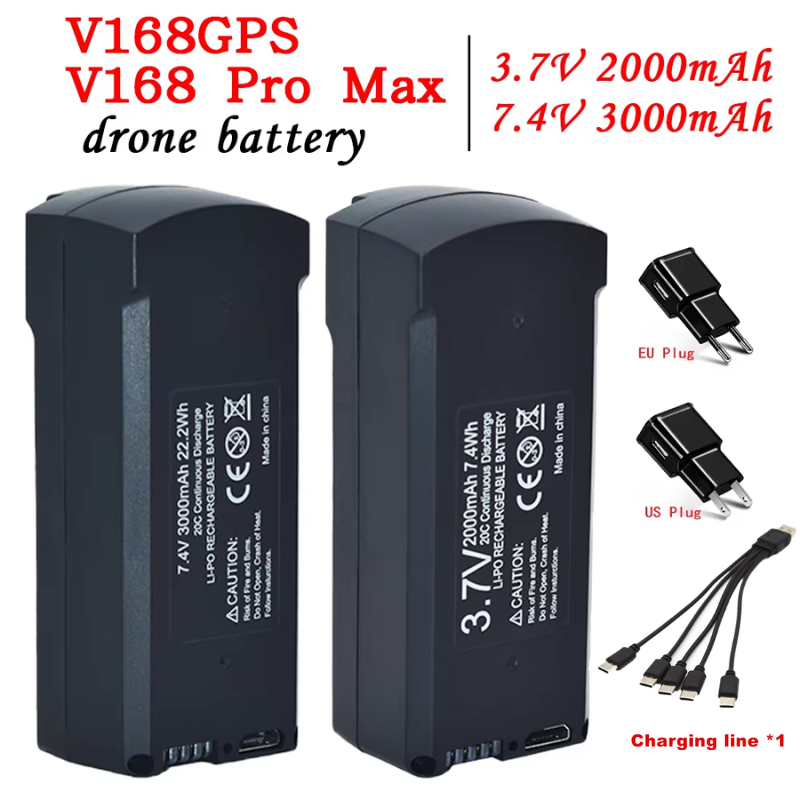 GPS V198 7.4V 3000mAh Battery  - Drone Battery Lipo review and price
